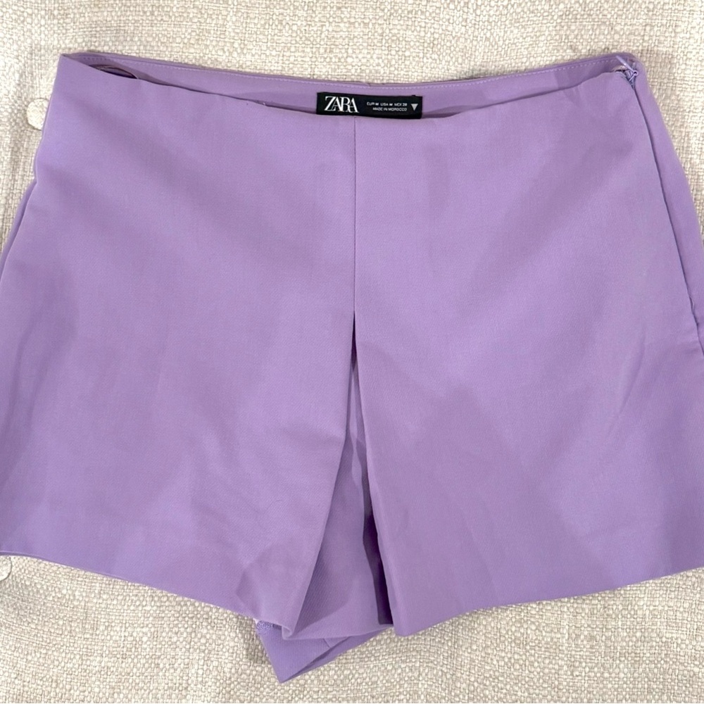 Zara High Waist Lavender Shorts